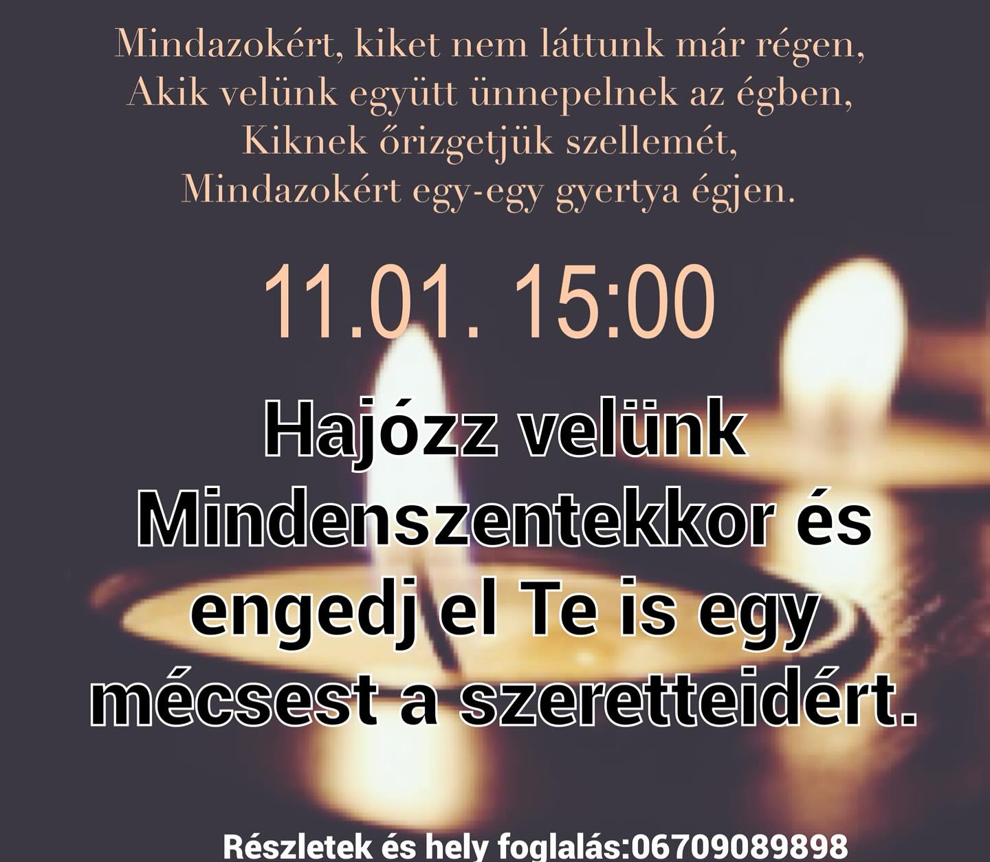 Mindenszentek és Drávai Sétahajózás 2023 - plakát