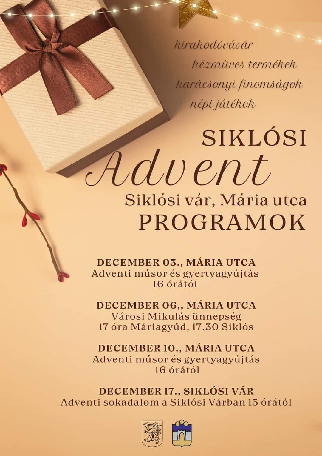 Siklósi Advent 2023 - plakát