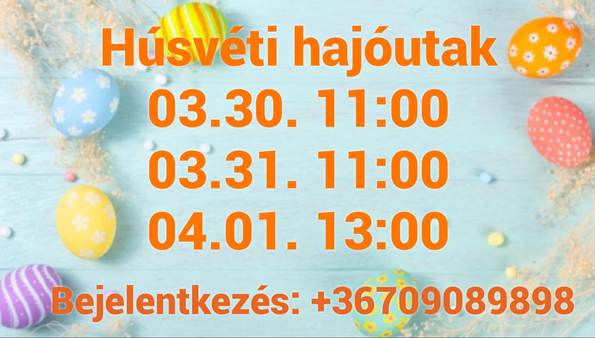 Sétahajózás a Dráván húsvét alkalmából - 2024