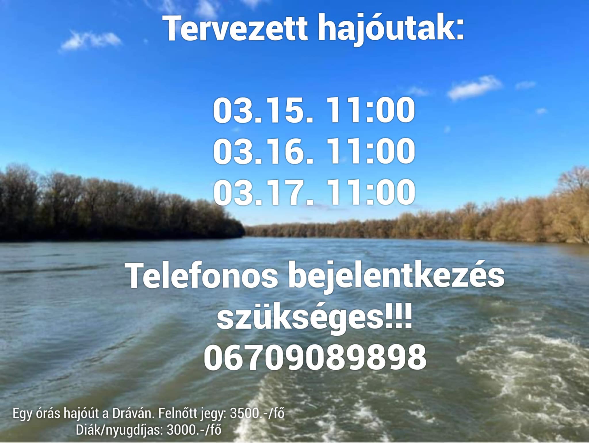 Sétahajózás a 2024. március 15-i hosszúhétvégén