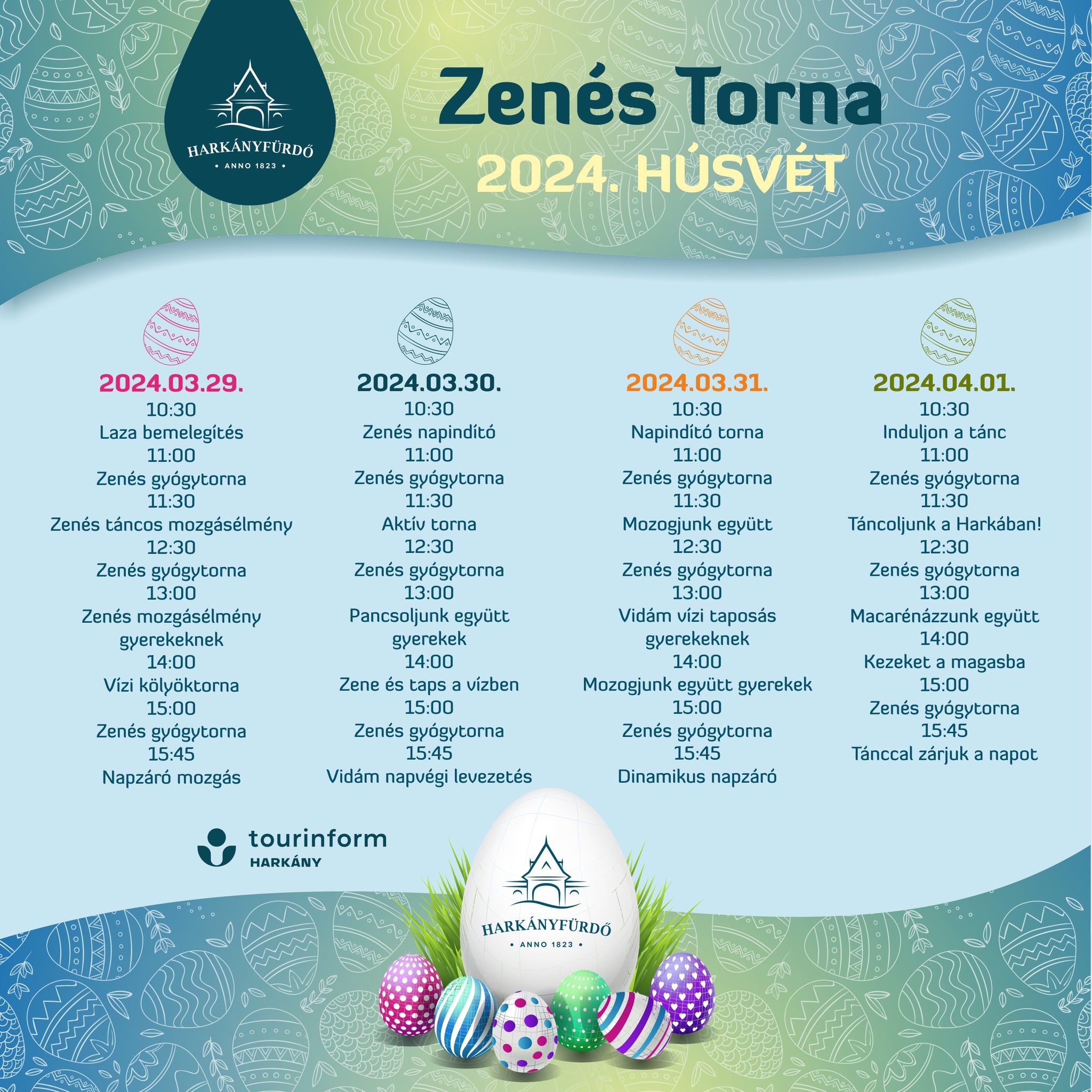 Zenés Torna 2024 húsvétján, Harkányi Gyógyfürdő
