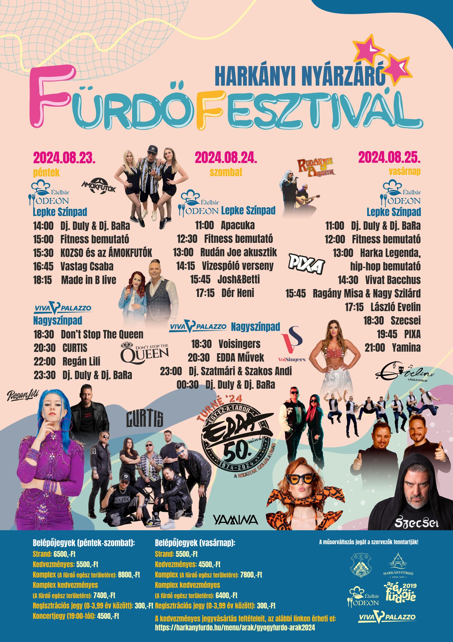 Harkányi Fürdőfesztivál, 2024.08.23. - 25.