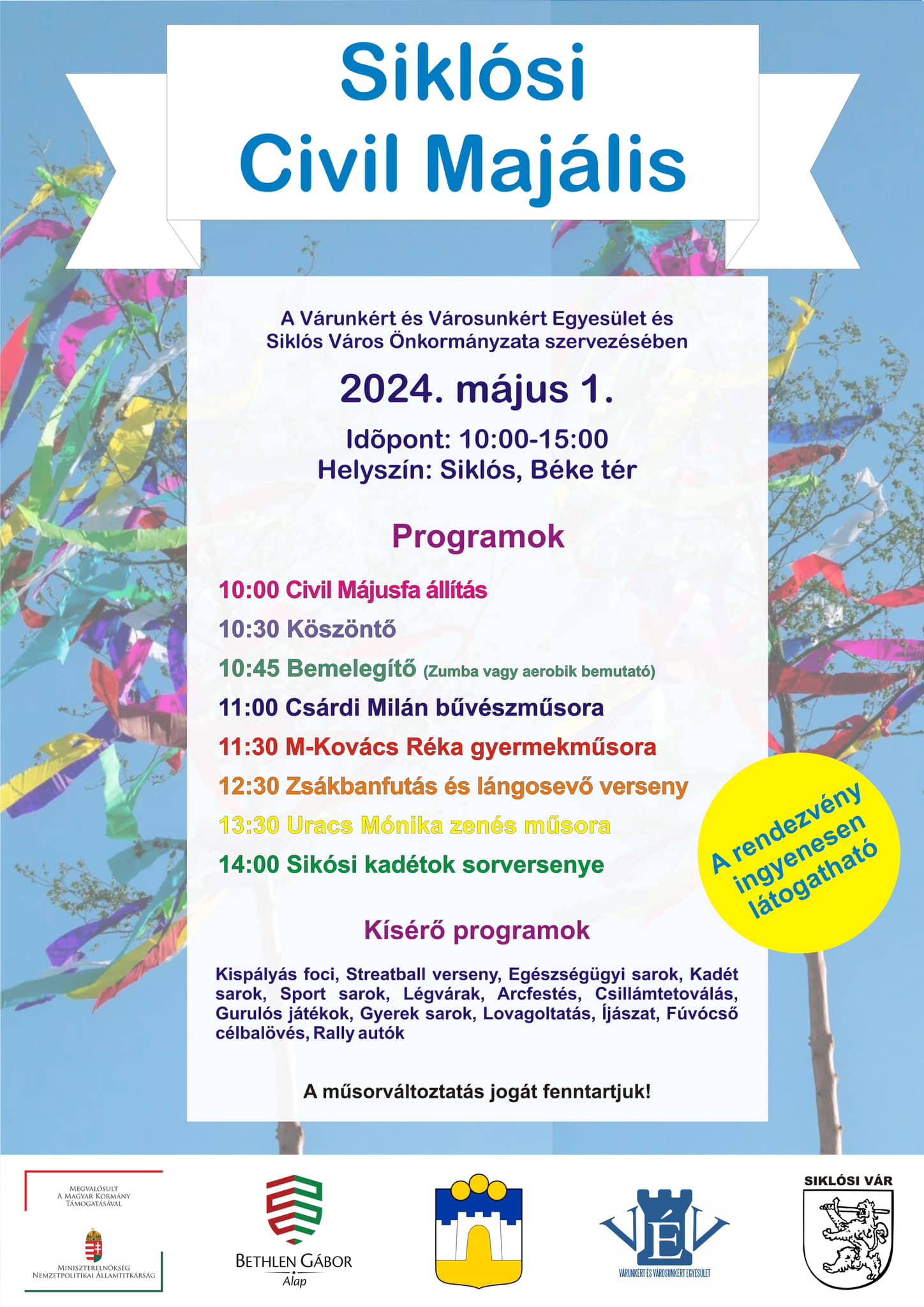 Majális Siklós városában, 2024.05.01.