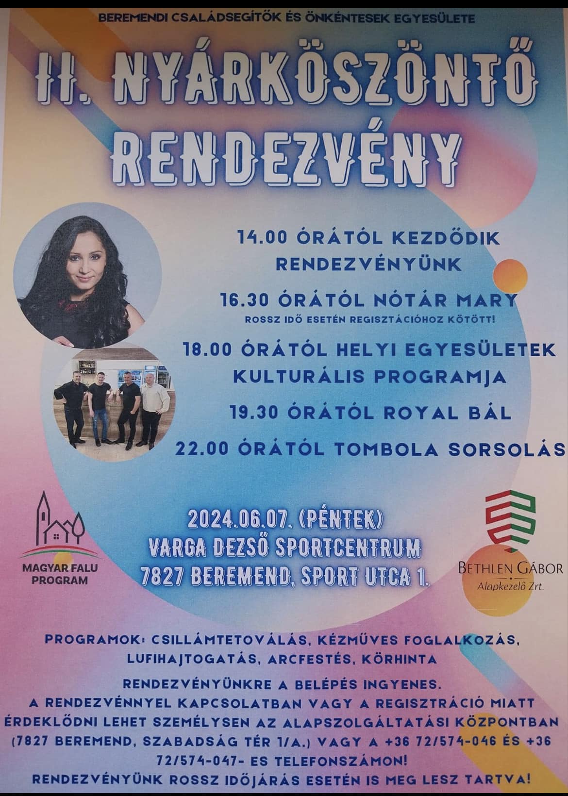 Nyárköszöntő Beremenden 2024