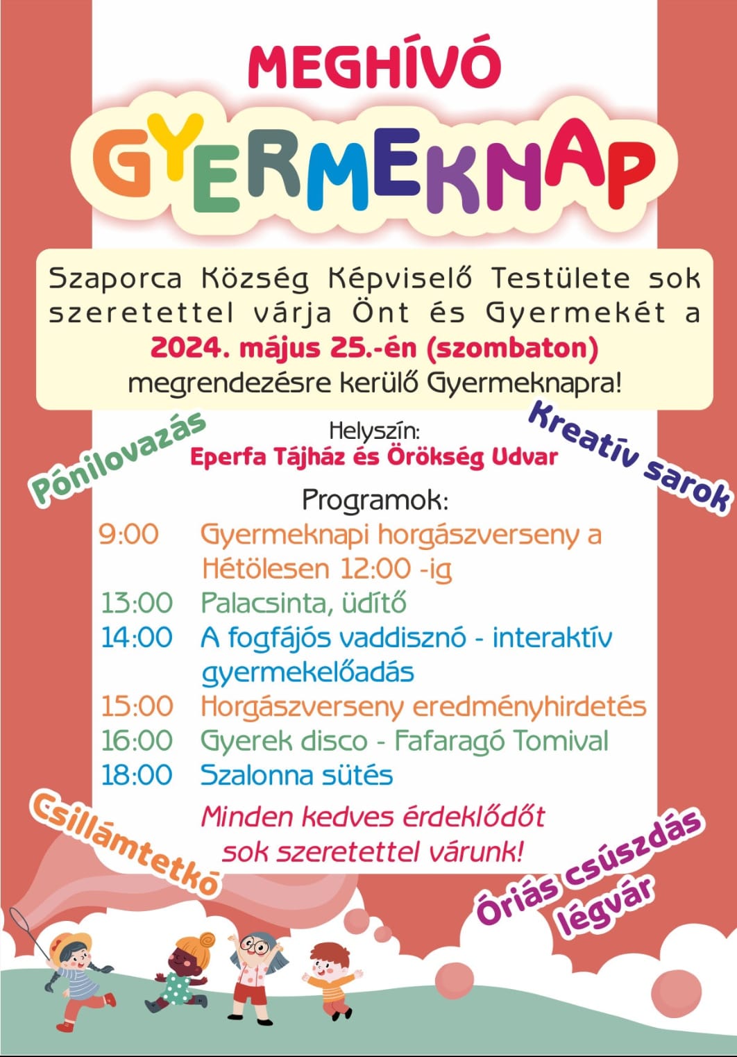 Gyermeknap Szaporcán az Eperfa Tájházban, 2024.05.25.