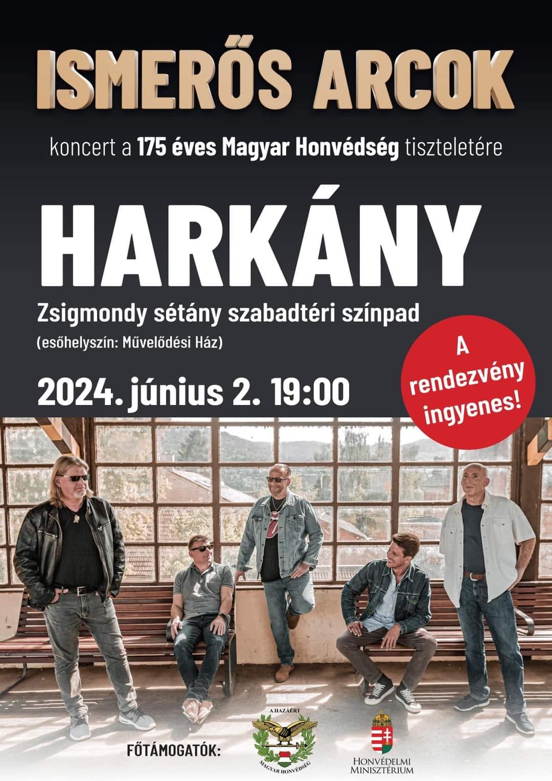 Ismerős Arcok koncert Harkányban, a Zsigmondy sétányon, 2024.06.02.