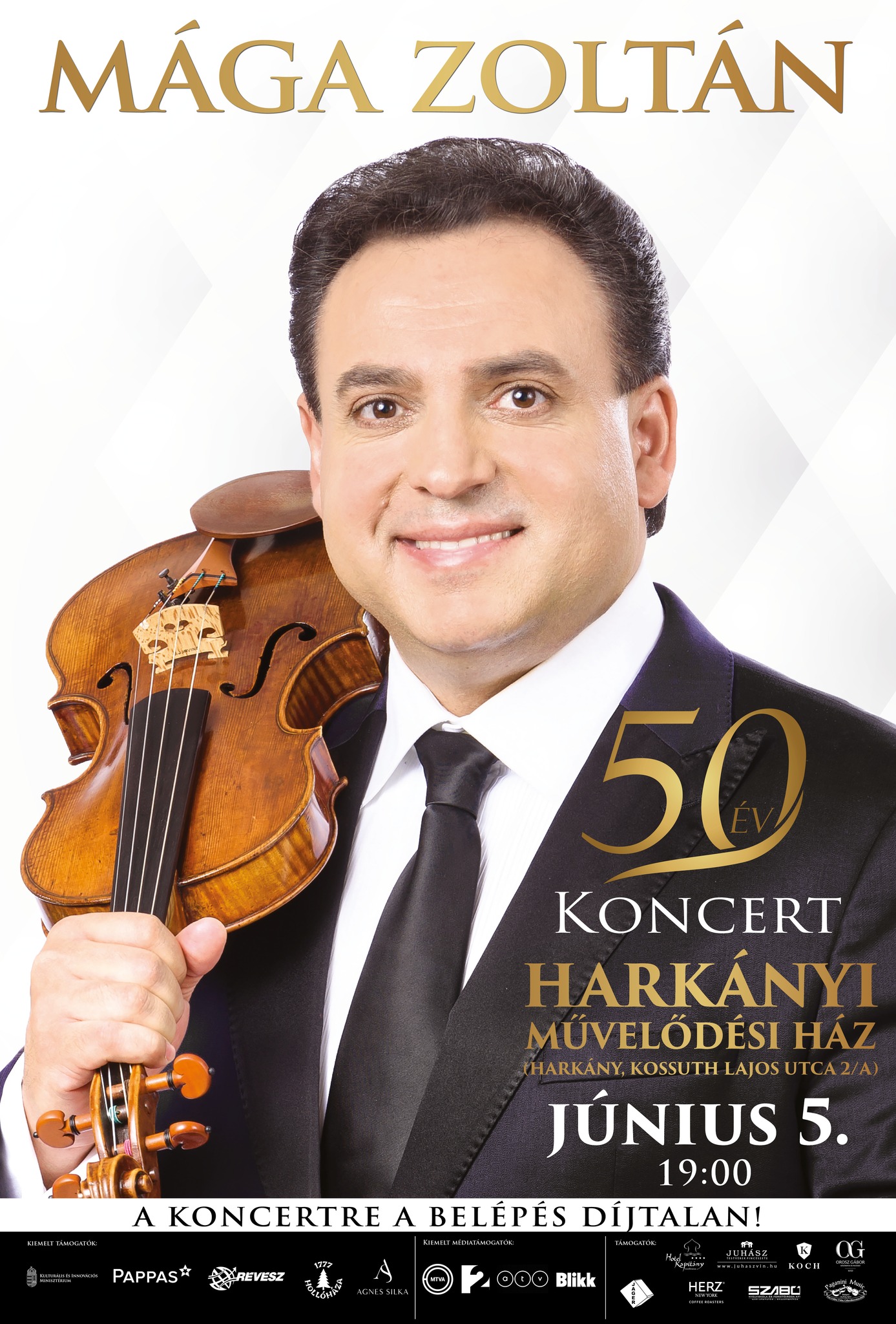 Mága Zoltán koncert Harkányban 2024.06.05-én!