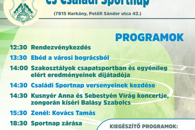 Családi Sportnap és sportcsarnok átadó Harkányban, 2024.06.08.