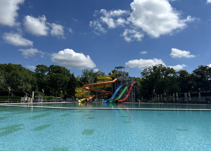 Harkány, új csúszdák, csúszdapark, 2024