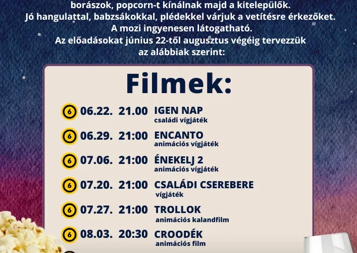 Fröccsmozi Villányban, 2024, Diófás tér