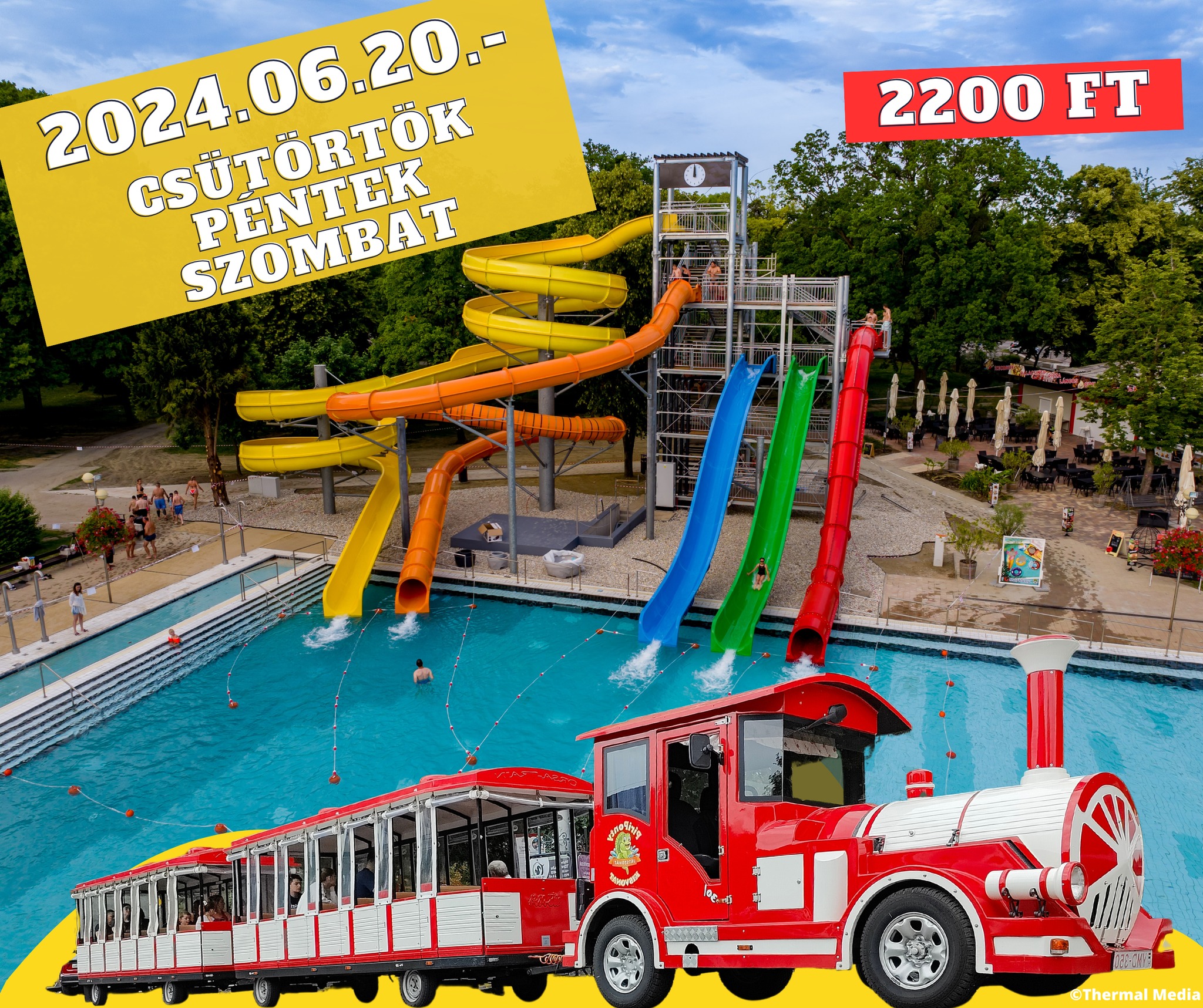 Városnézés Harkányban kisvonattal, 2024.06.20-tól!