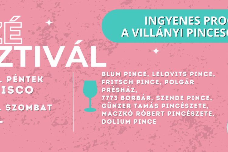 Rozé fesztivál Villány 2024 - utcabál, retro disco