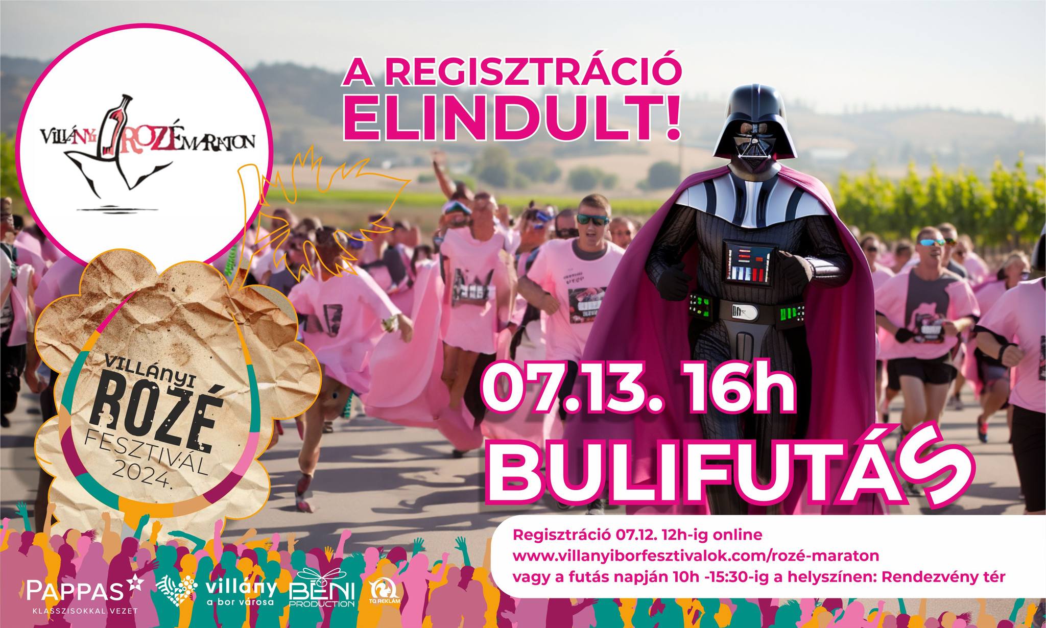 Villány, Rozé Fesztivál, bulifutás - 2024.07.13.