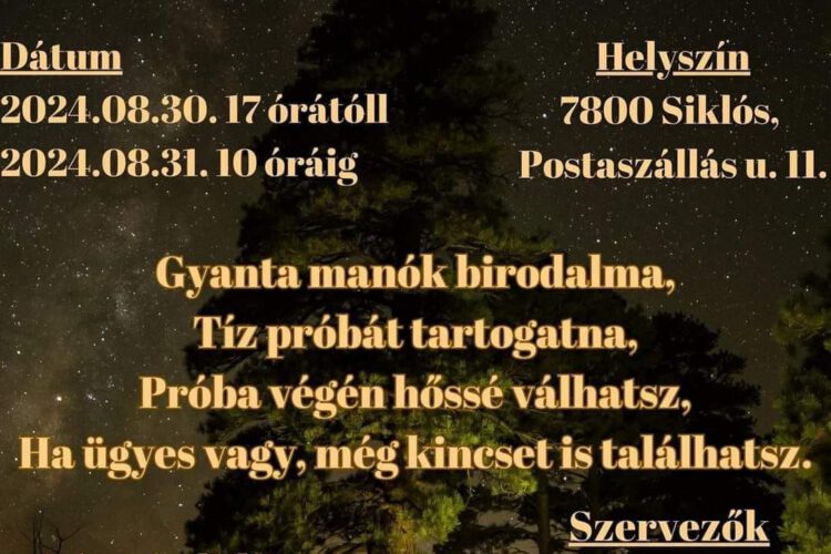 Kalandorok éjszakája Siklóson, 2024