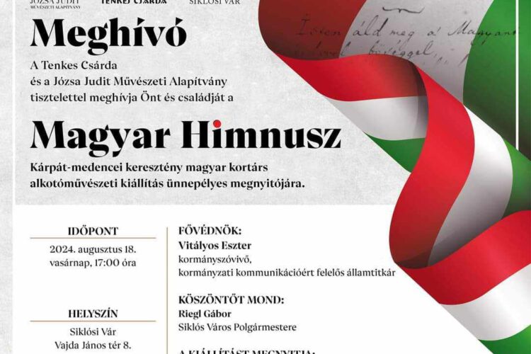 Magyar Himnusz - állandó kiállítás a Siklósi várban 2024.08.18. - 2024.10.01. között