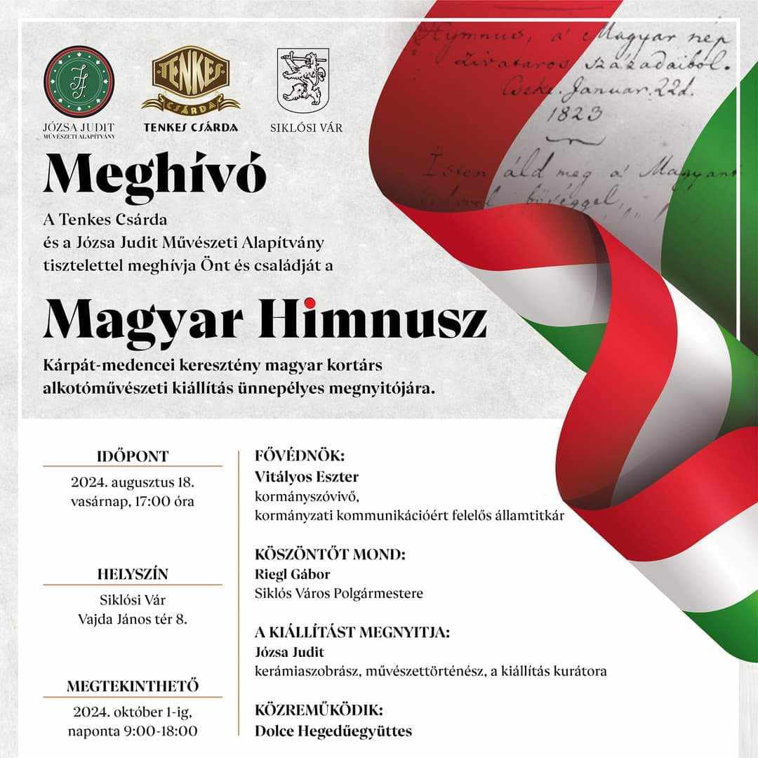 Magyar Himnusz - állandó kiállítás a Siklósi várban 2024.08.18. - 2024.10.01. között