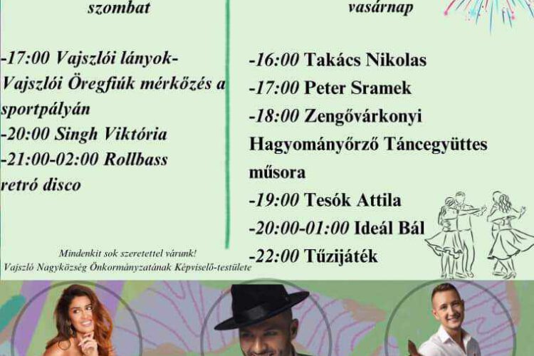 Takács Nikolas koncertje a Vajszlói napokon, 2024.08.17. - 18.