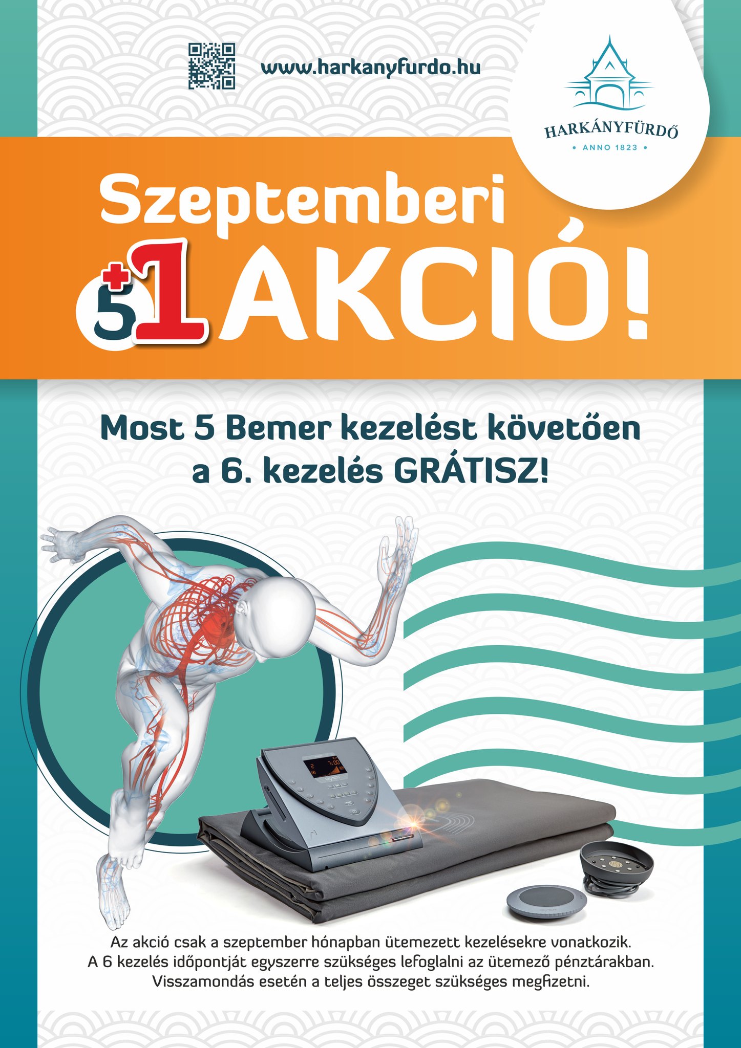 Harkányi Gyógyfürdő, 5+1-es bemer akció 2024 szeptemberben