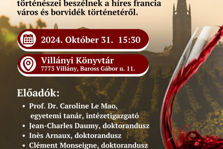 Bor és történelem - előadások Villányban - 2024.10.31.