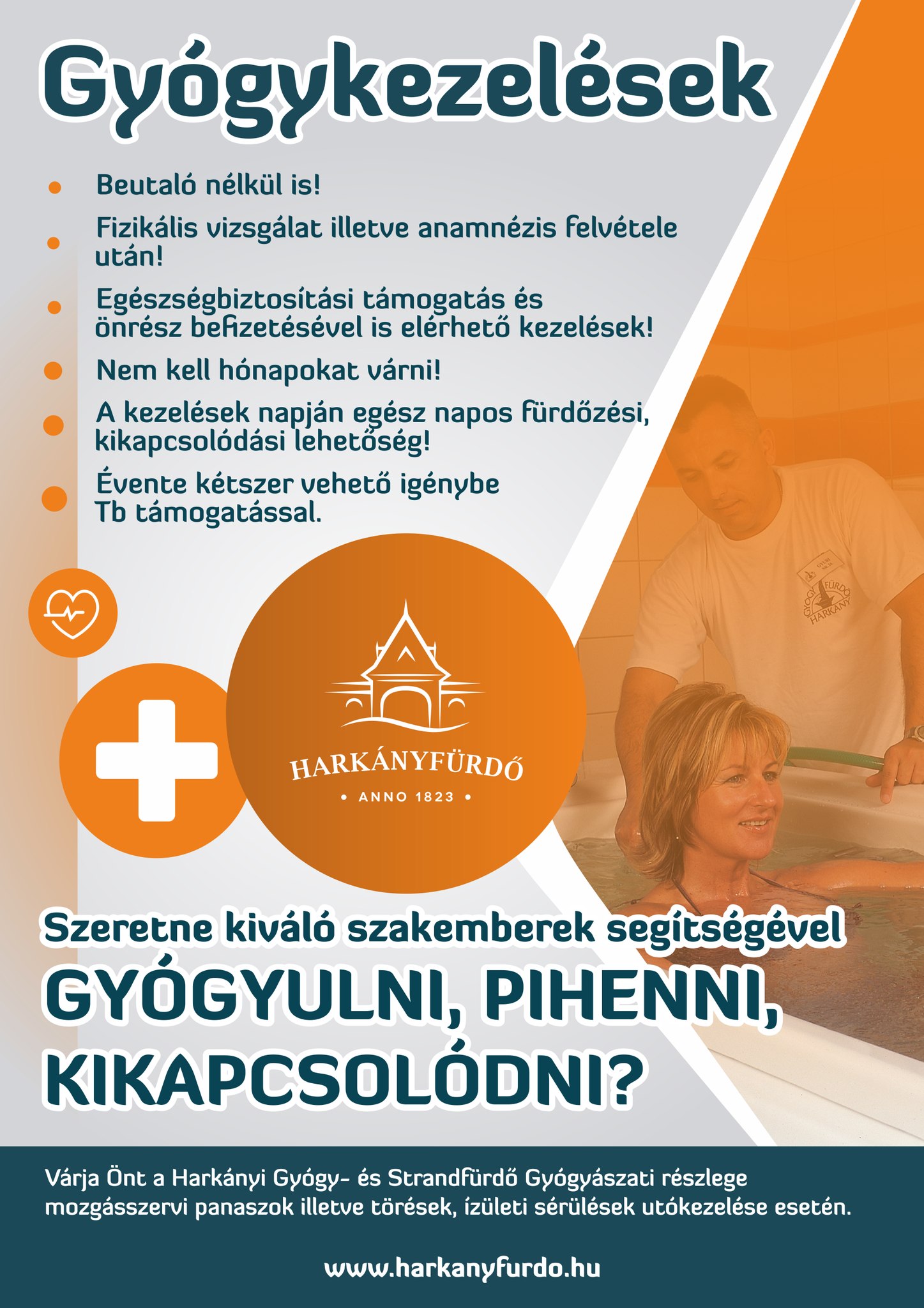 Harkányi Gyógyfürdő - gyógykezelések 2024.10. hónap