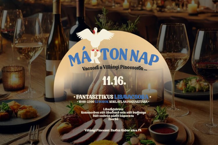 Márton-napi vacsora Villányban, a Günzer pincészetben, 2024.11.16.