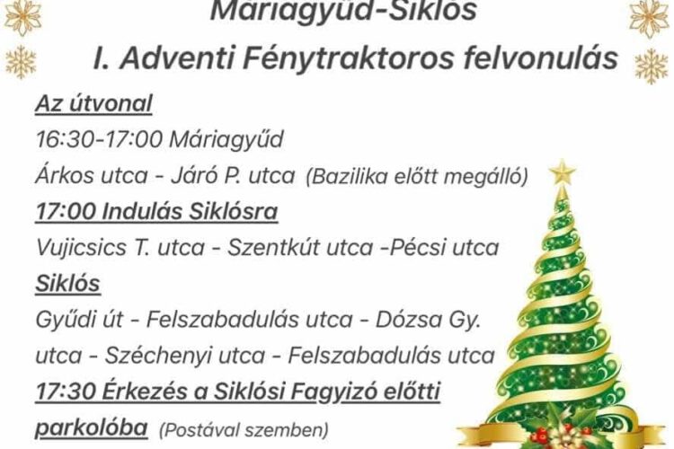 Fénytraktoros felvonulás 2024