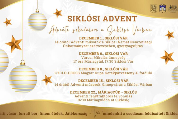 Siklósi Advent 2024, Siklóson és Máriagyűdön
