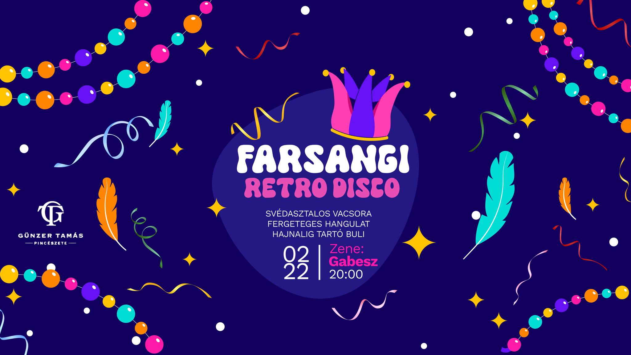 Farsangi retro disco Villányban, a Grandior Borbárban, Günzer Tamás pincészetében, jelmezversennyel