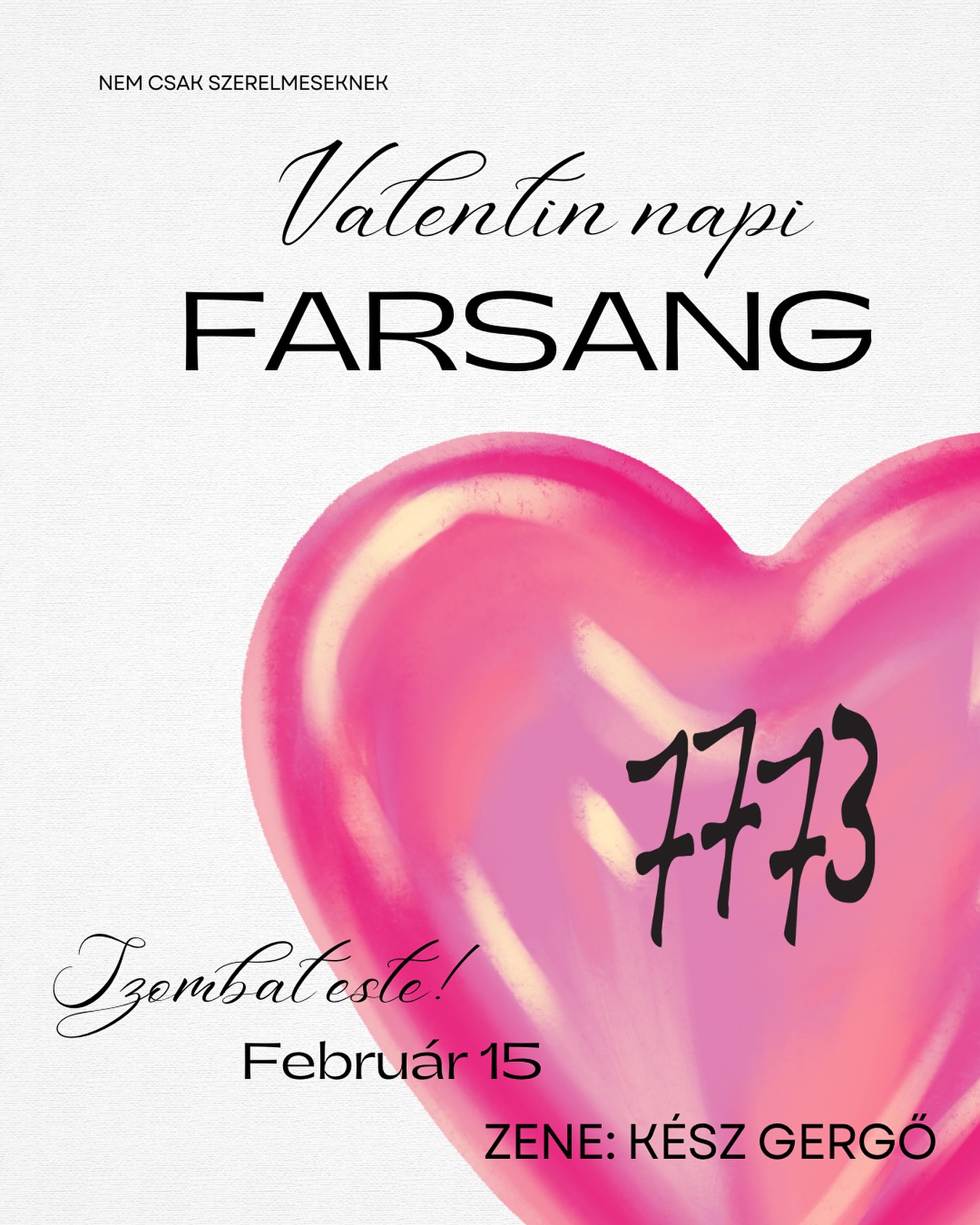 Valentin-napi farsang Villányban, 2025.02.15., a 7773 borbár szervezésében