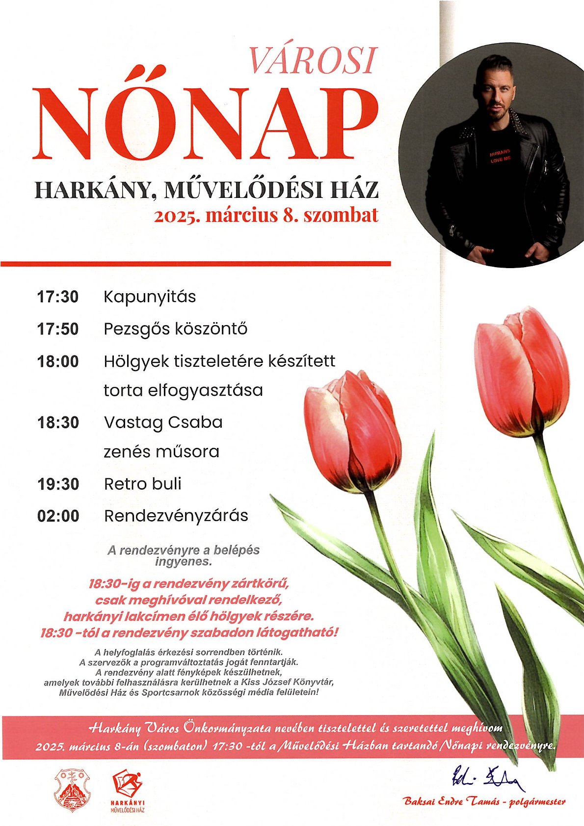 Vastag Csaba koncert Harkányban, a nőnapon - 2025.03.08.