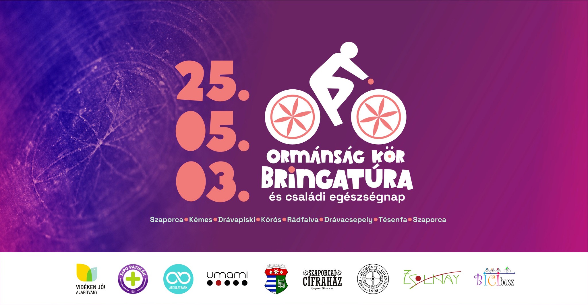 Ormánság kör, biciklitúra, 2025.05.03.