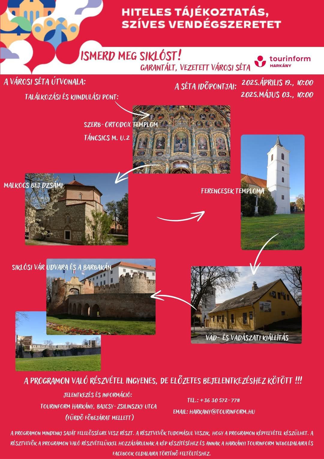 Vezetett séta Siklóson 2025.04.19-én