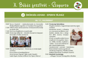 Bőköz Fesztivál 2025 - Eperfa Tájház Programok