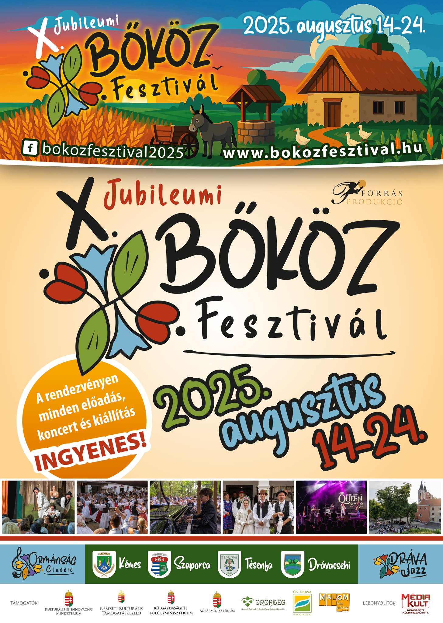 Bőköz fesztivál 2025.08.14 - 24. között