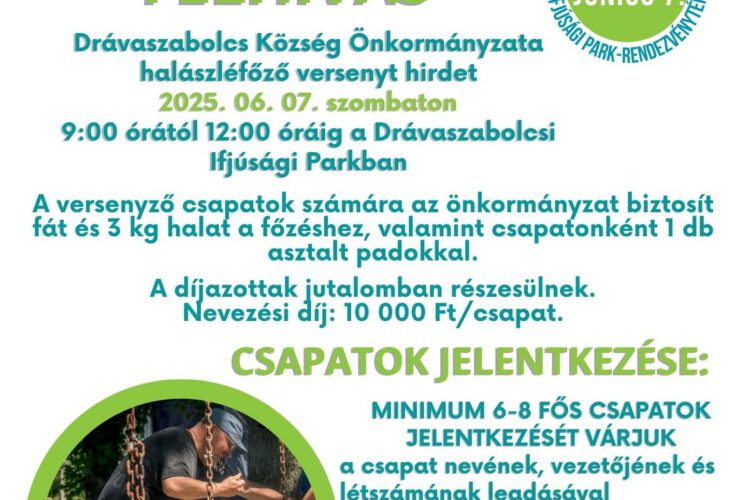 Halászléfőző verseny Drávaszabolcson - 2025.06.07.