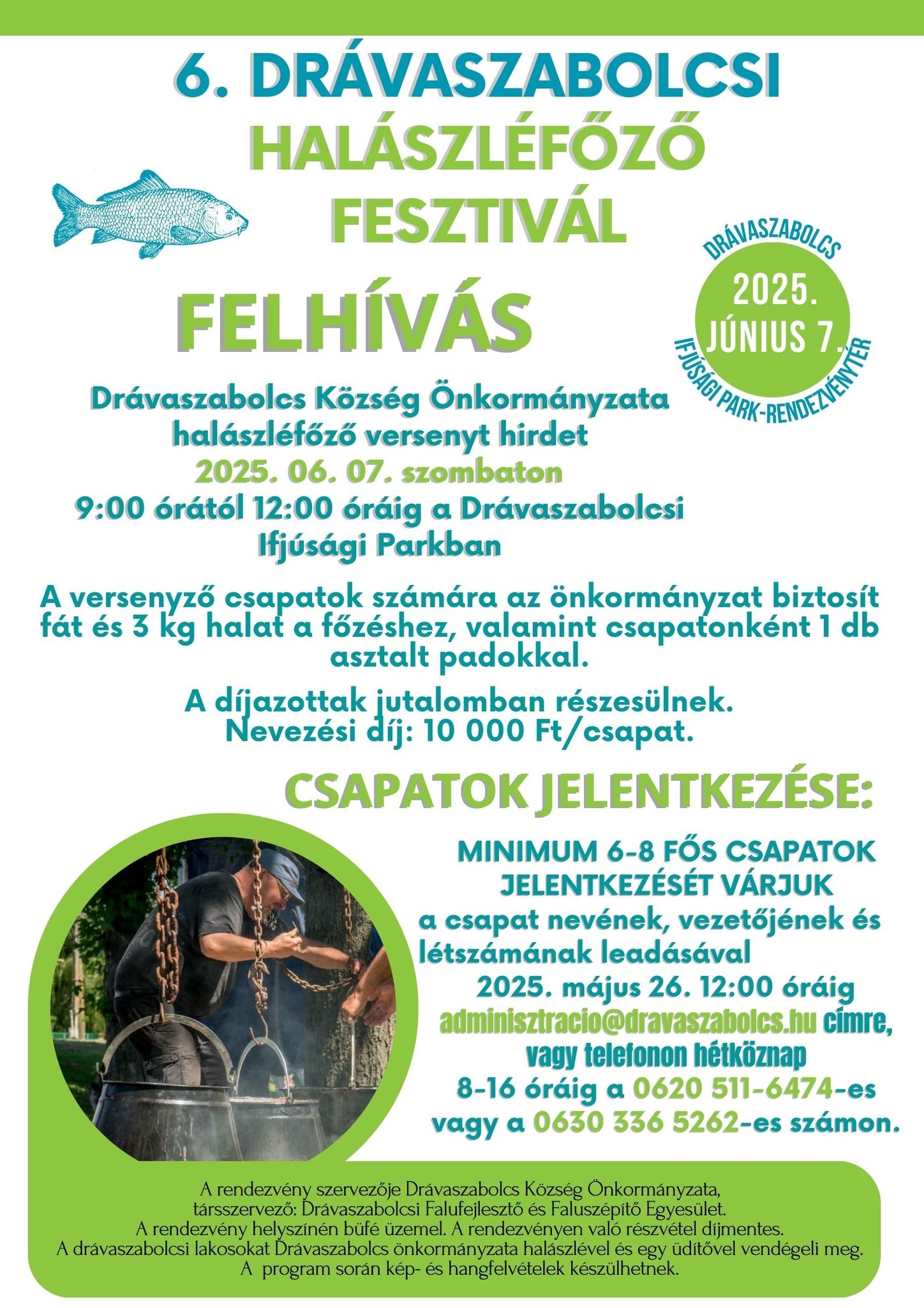 Halászléfőző verseny Drávaszabolcson - 2025.06.07.