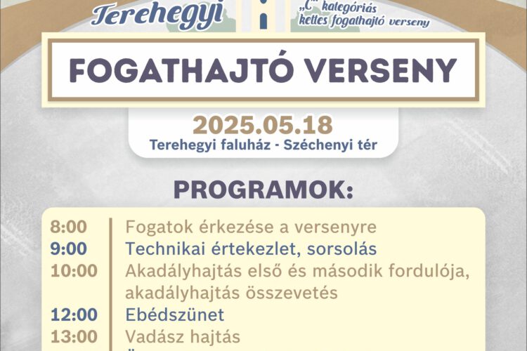 Fogathajtó verseny Harkányban, Terehegyen, 2025
