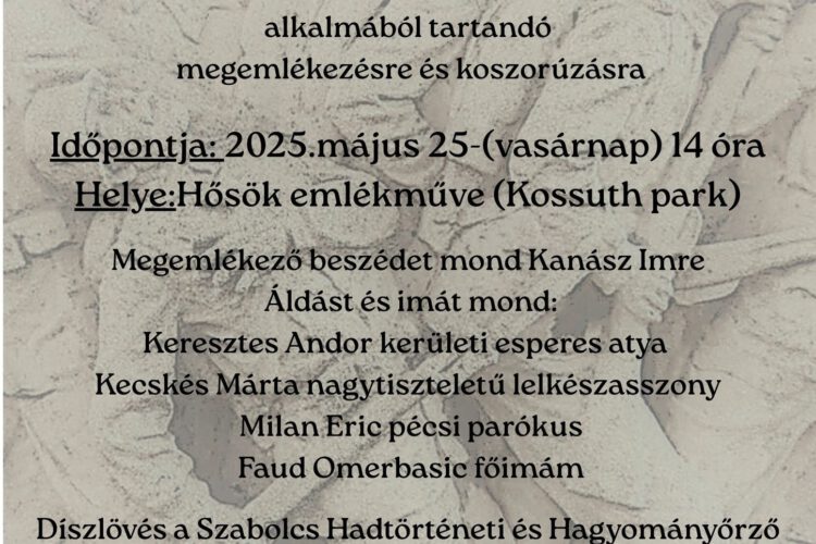 Hősök Napja megemlékezés Nagyharsányban, 2025.05.25.