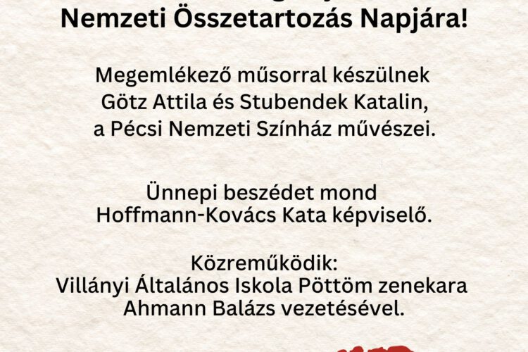 Nemzeti összetartozás napja, megemlékezés Villányban, 2025.06.04.