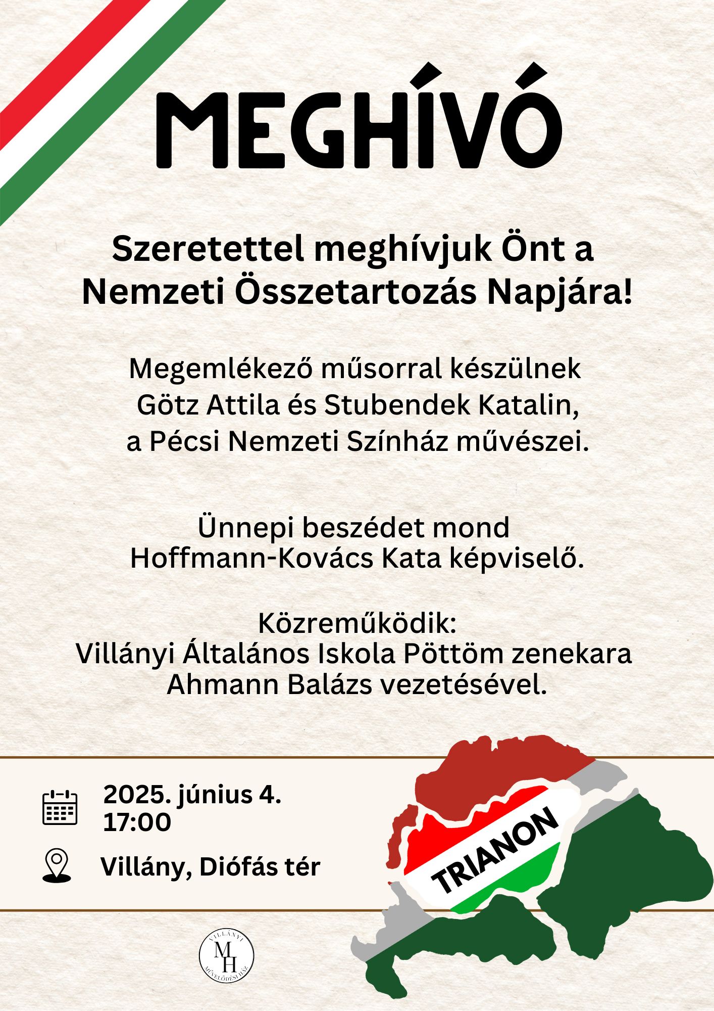 Nemzeti összetartozás napja, megemlékezés Villányban, 2025.06.04.