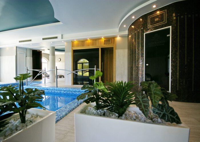 Felújított wellness - Xavin Hotel Harkány, gőzfürdő és medencetér