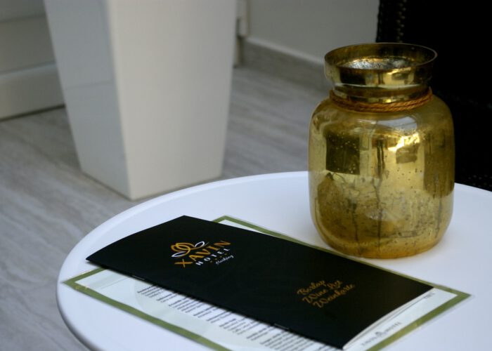 Xavin Hotel, megújult wellness részleg, előtér részlet