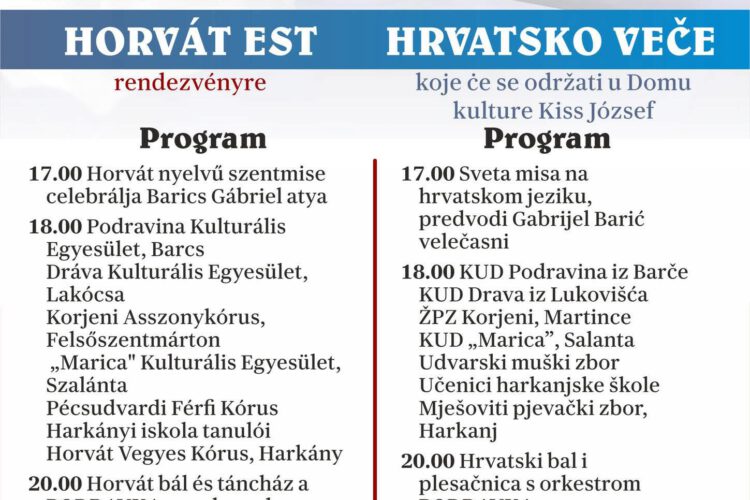 Horvát Nemzetiségi Est Harkányban, 2025.10.25.