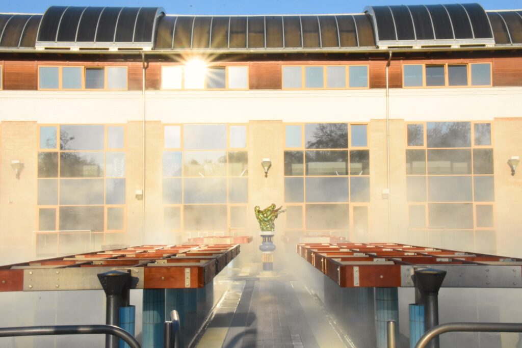 Harkányfürdő, téli kép, Xavin Hotel Harkány, 2025