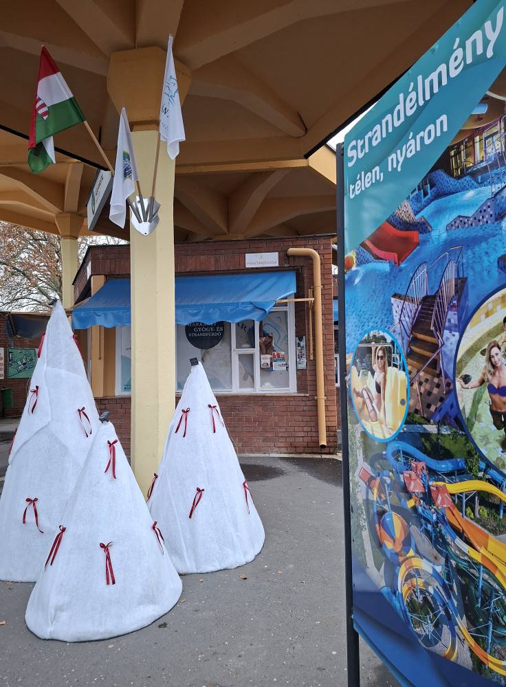 Harkányfürdő, téli kép, Xavin Hotel Harkány, 2025