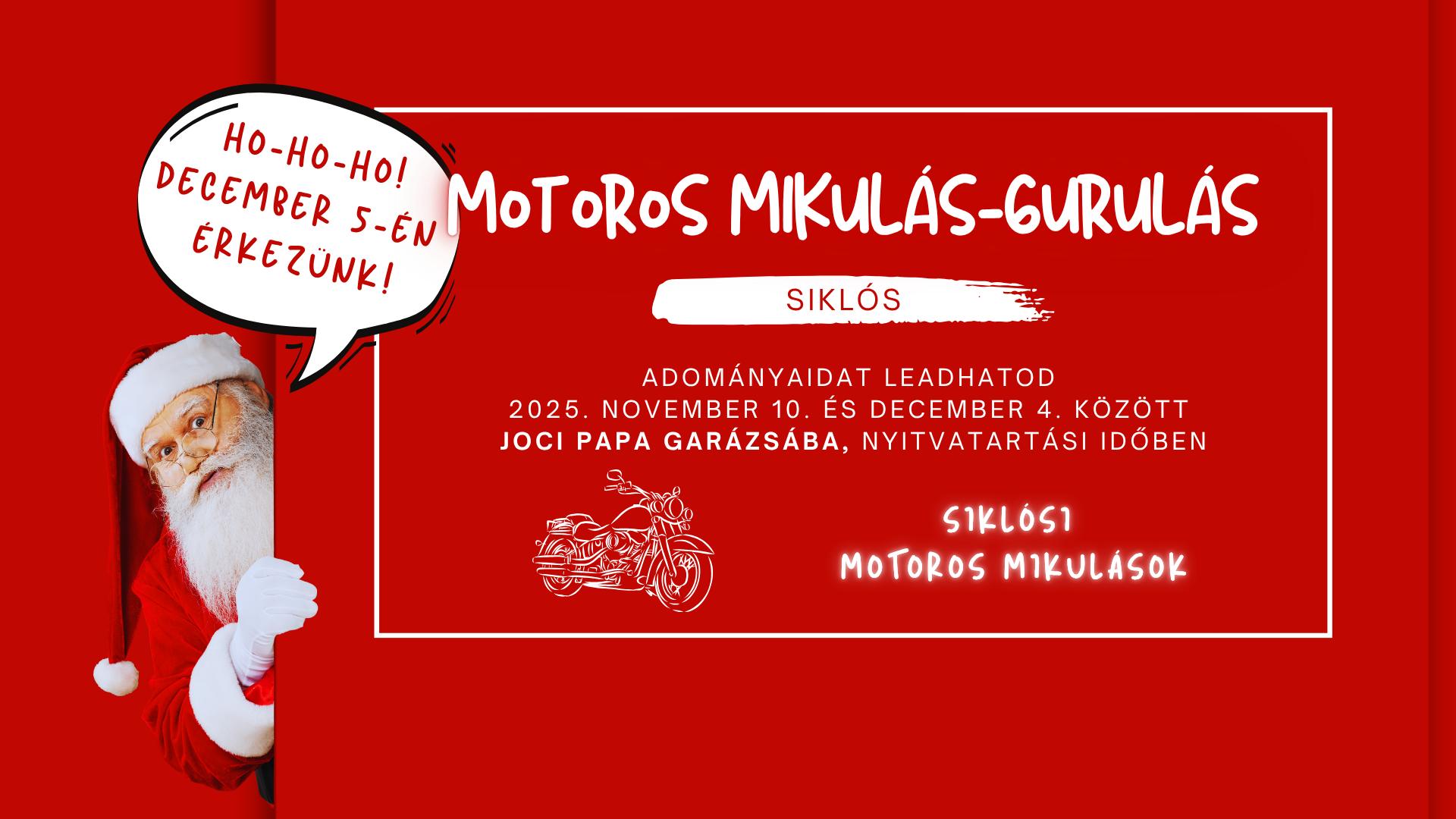 Motoros felvonulás Siklóson, 2025.12.05.