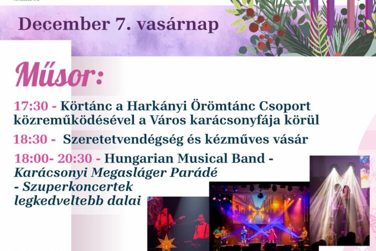 Adventi Programok Harkányban, 2025.12.07.