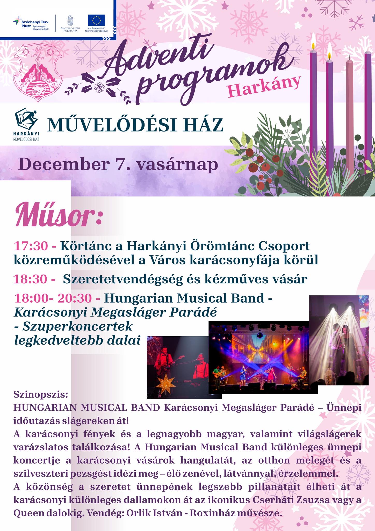 Adventi Programok Harkányban, 2025.12.07.