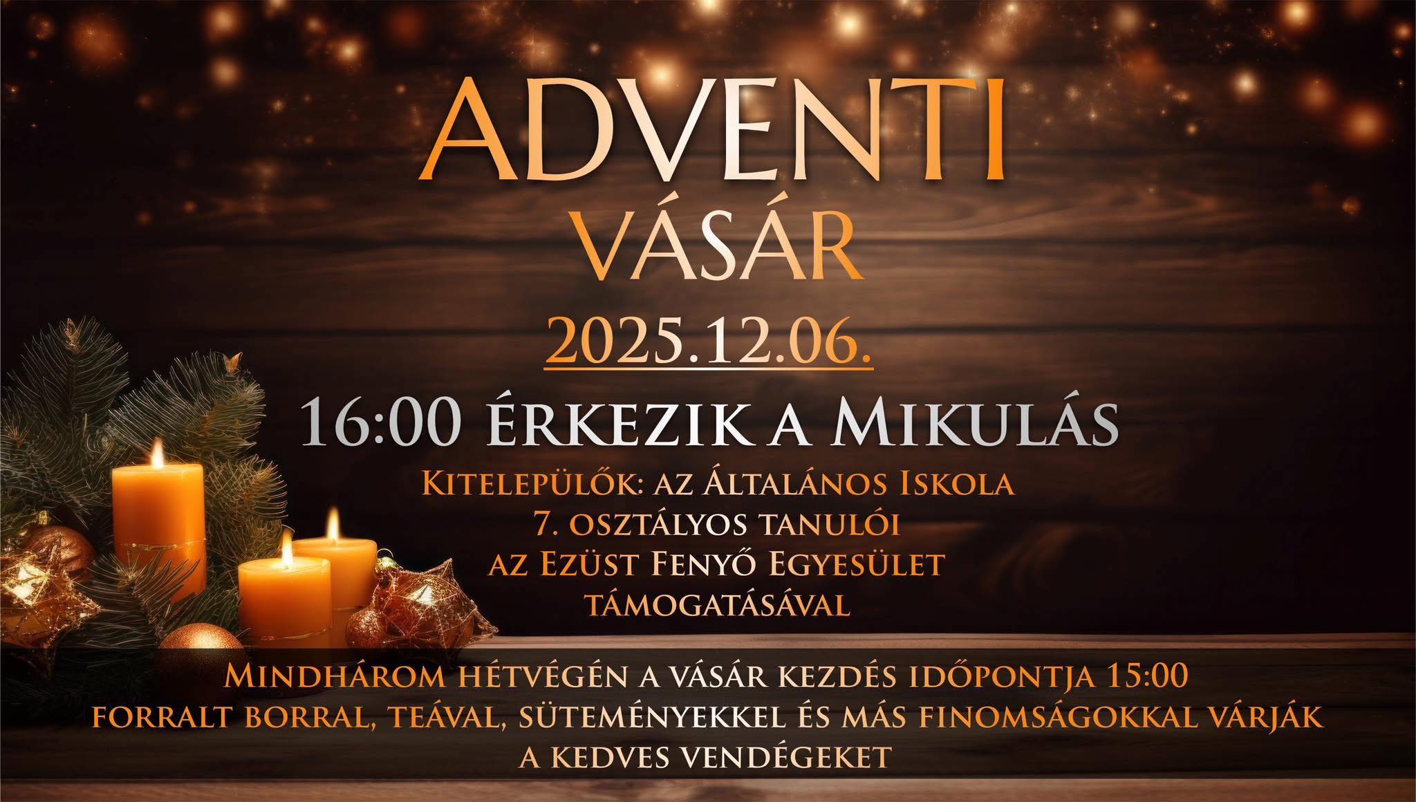 Adventi vásár és Mikulás Beremenden, 2025.12.06.