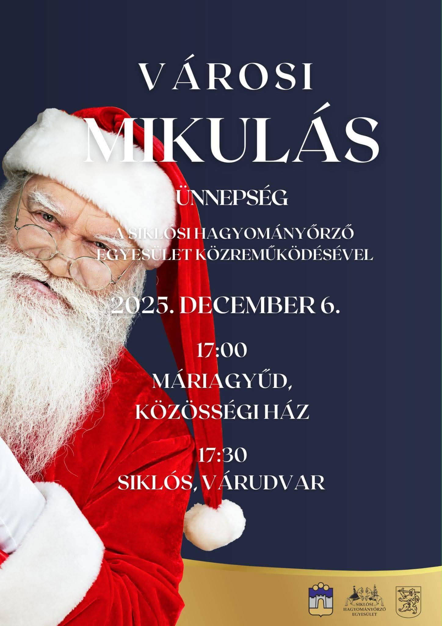 Városi Mikulás Ünnepség Máriagyűd, Siklós, 2025